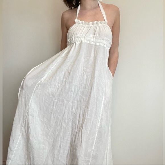 ✨NWT FREE PEOPLE C’EST BON MIDI WHITE SIZE LARGE - Picture 4 of 8